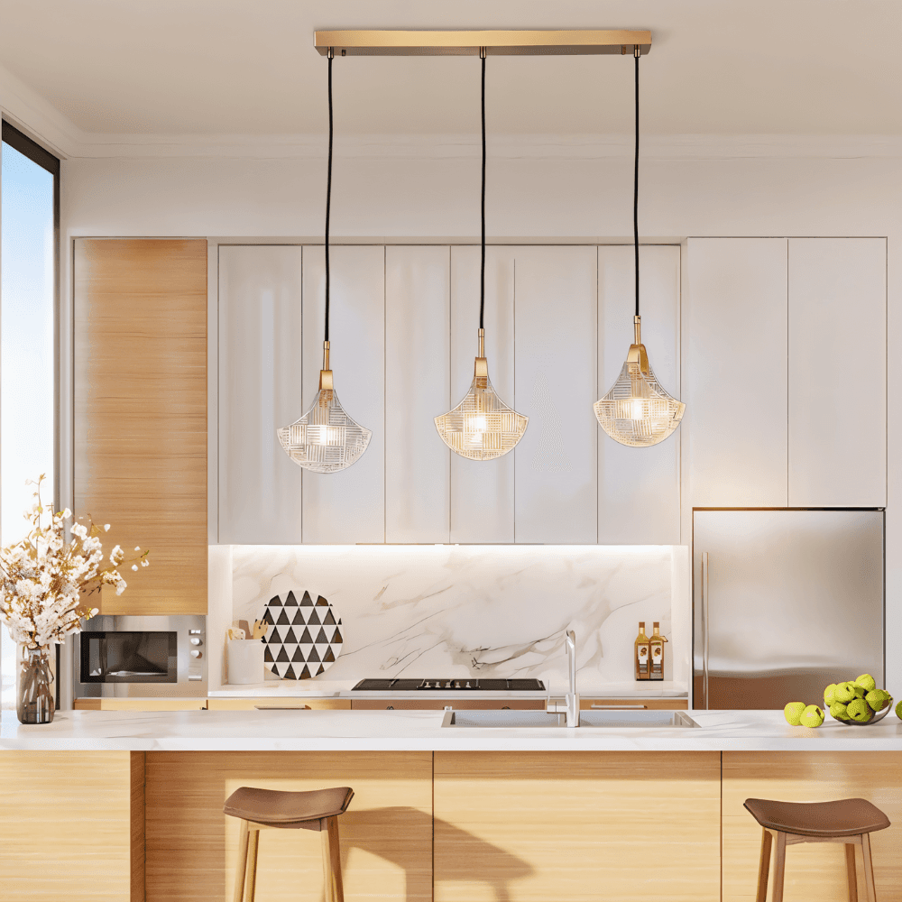 Bellara Ribbed Glass Chandelier