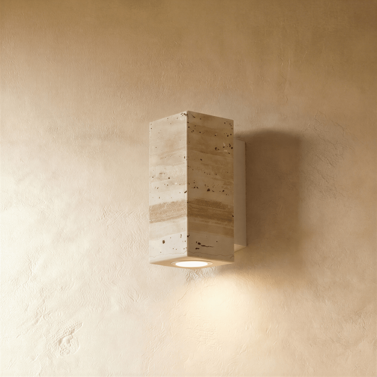 Mireille Wall Lamp Rectangular - Metal Base 2.6"(6.5cm) x 6.3"(16cm) Warm White (3000K)