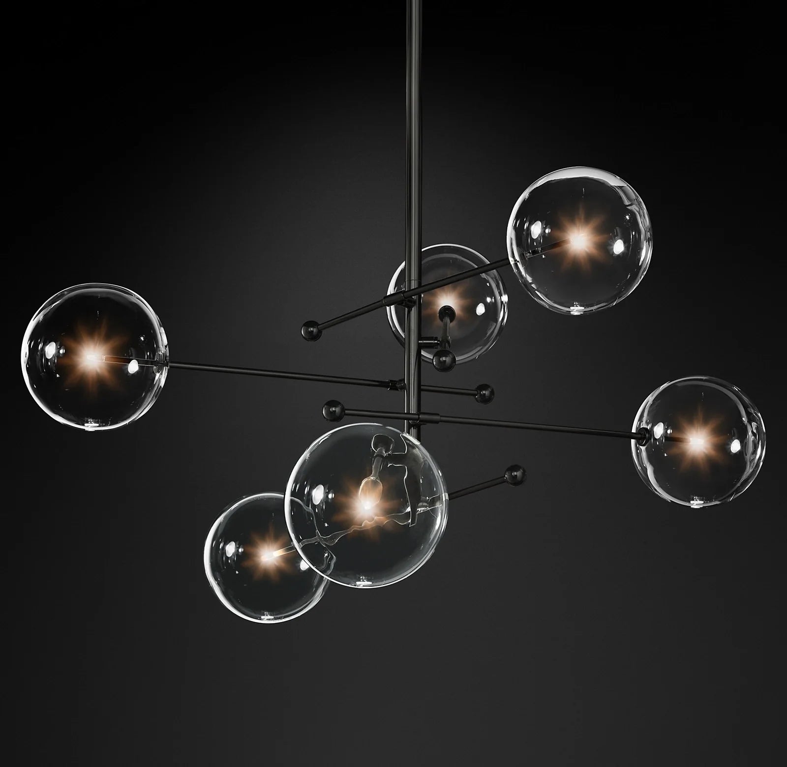 Sputnik Globe Glass Chandelier - Mobile