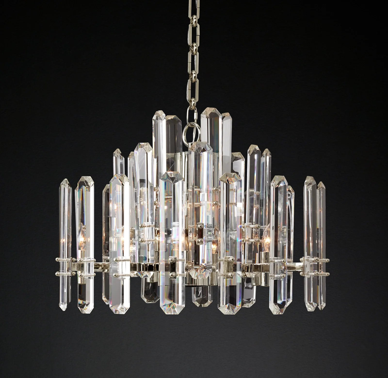 Crystal Prism Round Chandelier - Bonnington