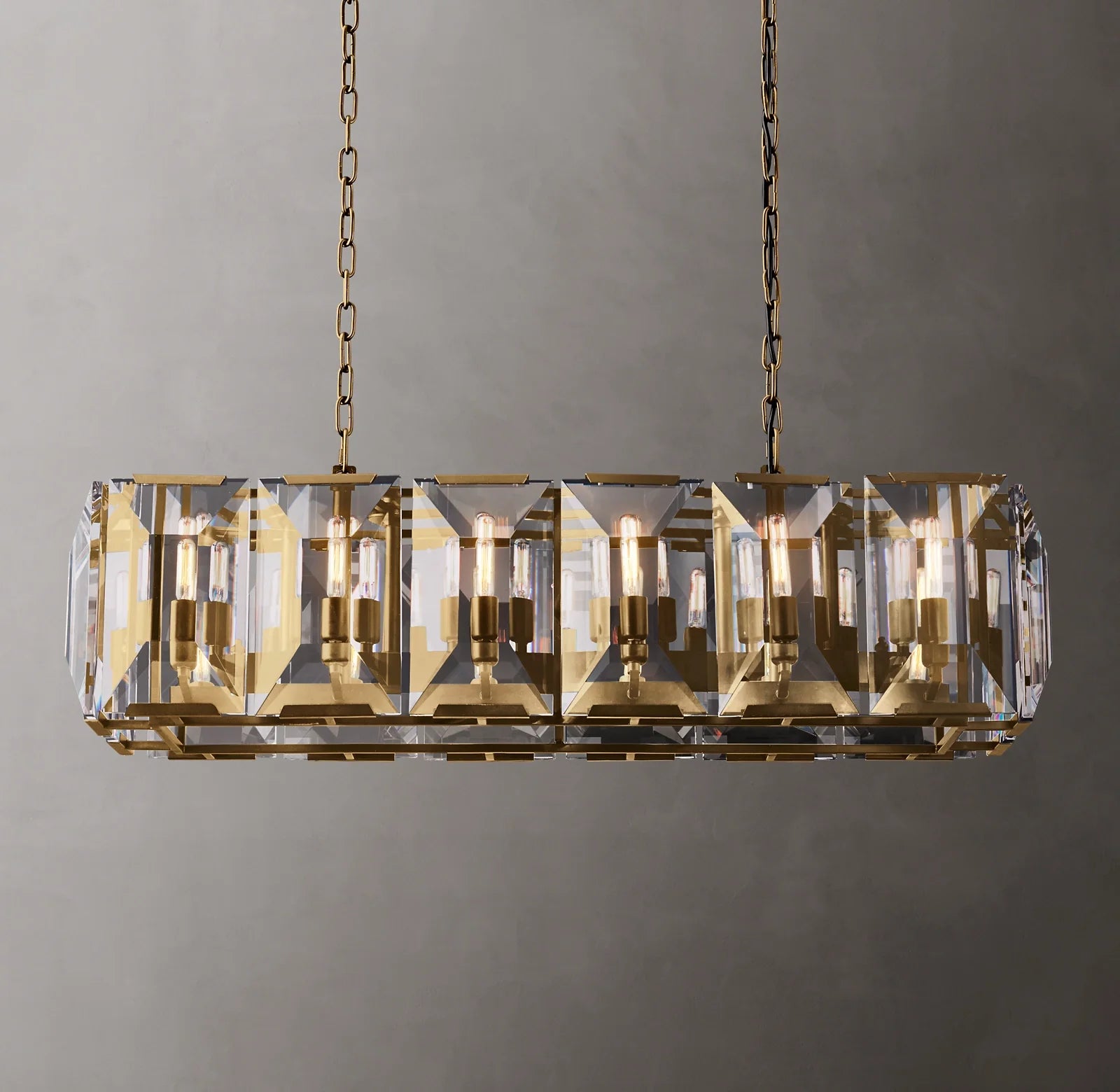 Crystal Rectangular Chandelier – Harlow