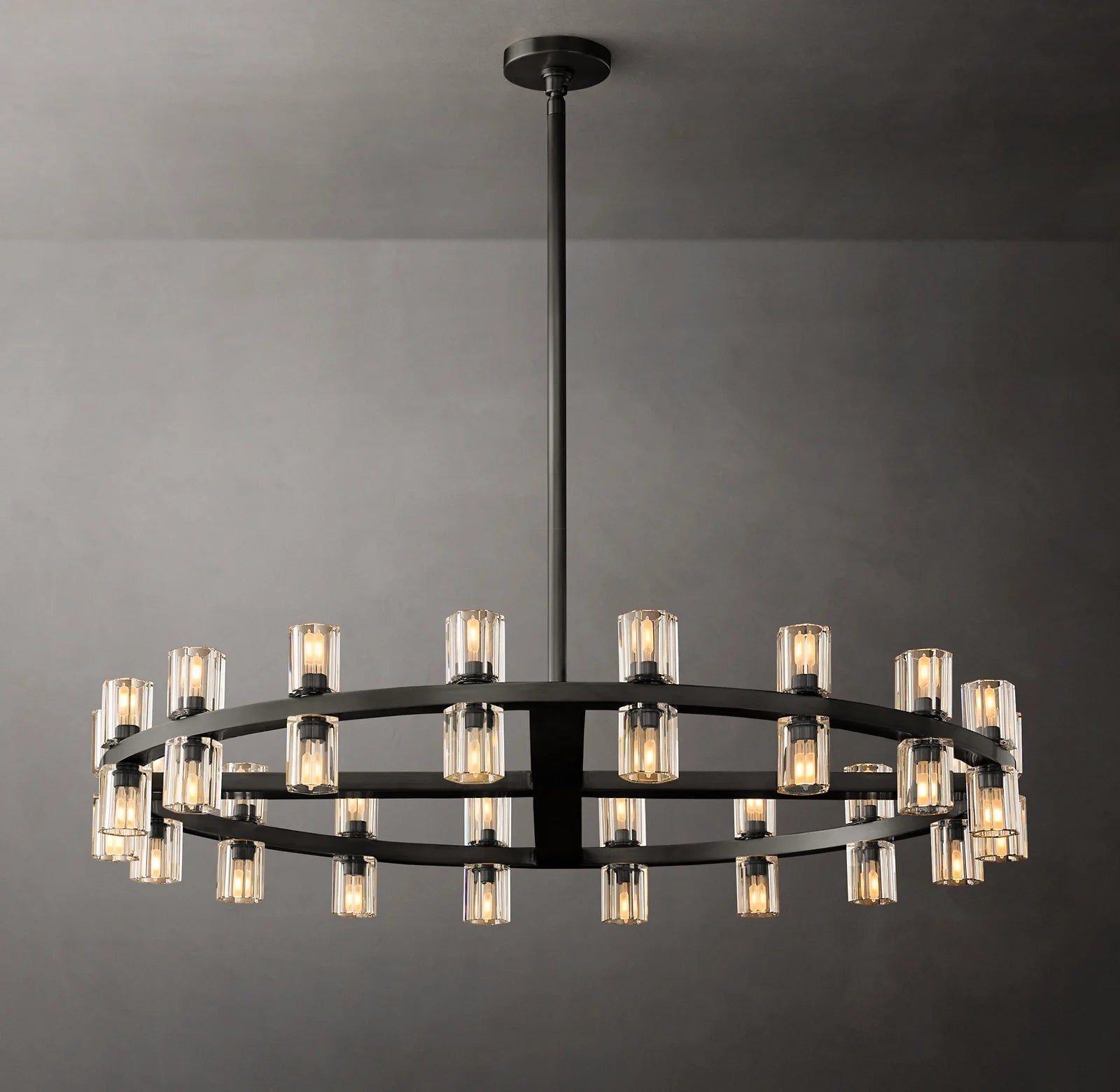 Hexagonal Crystal Round Chandelier – Arcachon