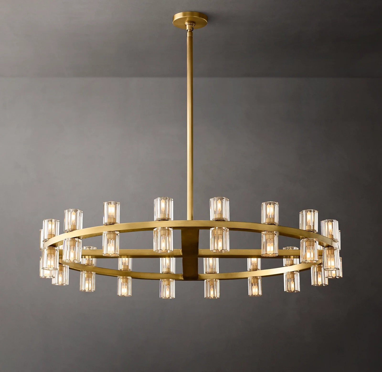 Hexagonal Crystal Round Chandelier – Arcachon