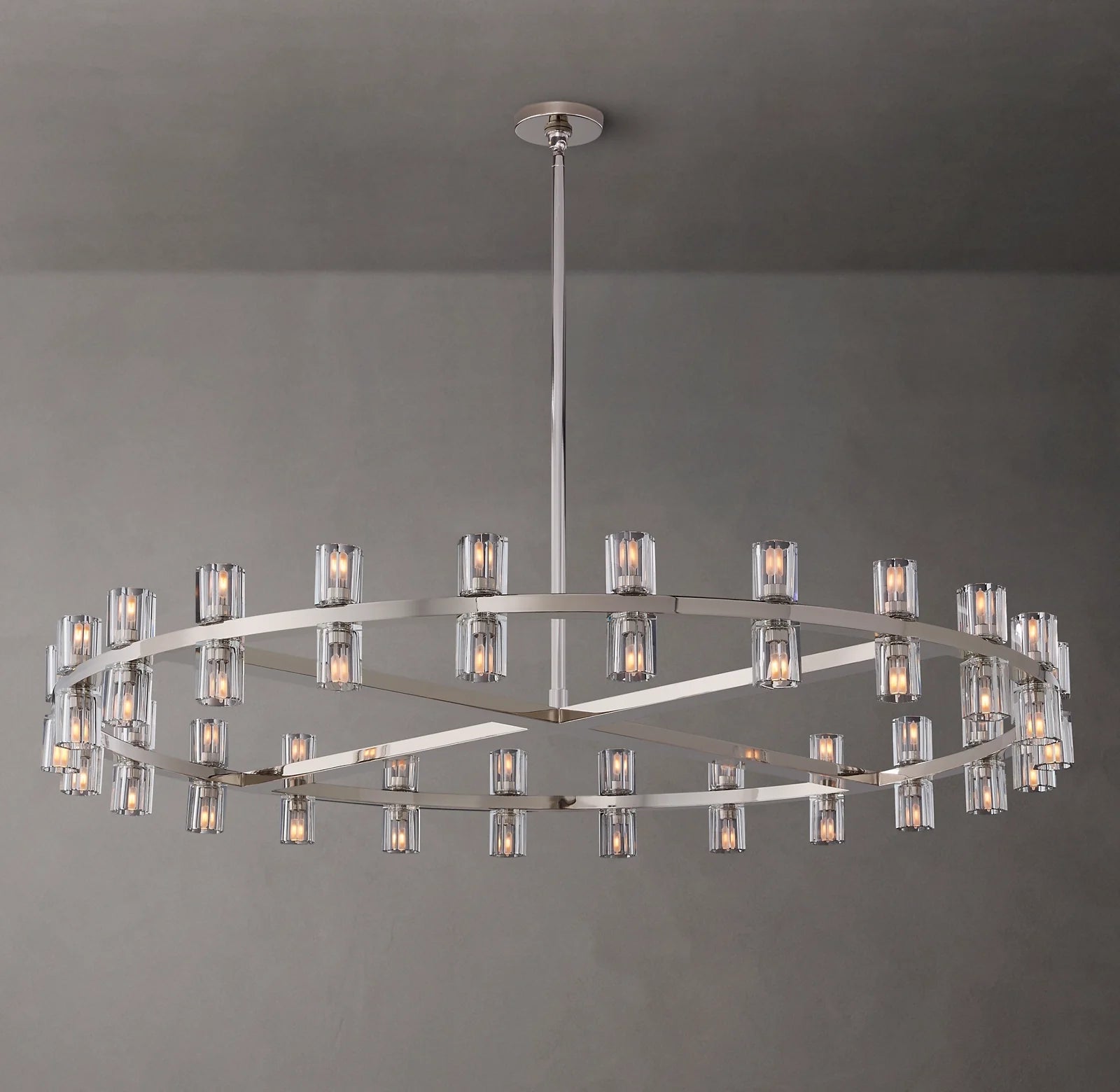 Hexagonal Crystal Round Chandelier – Arcachon