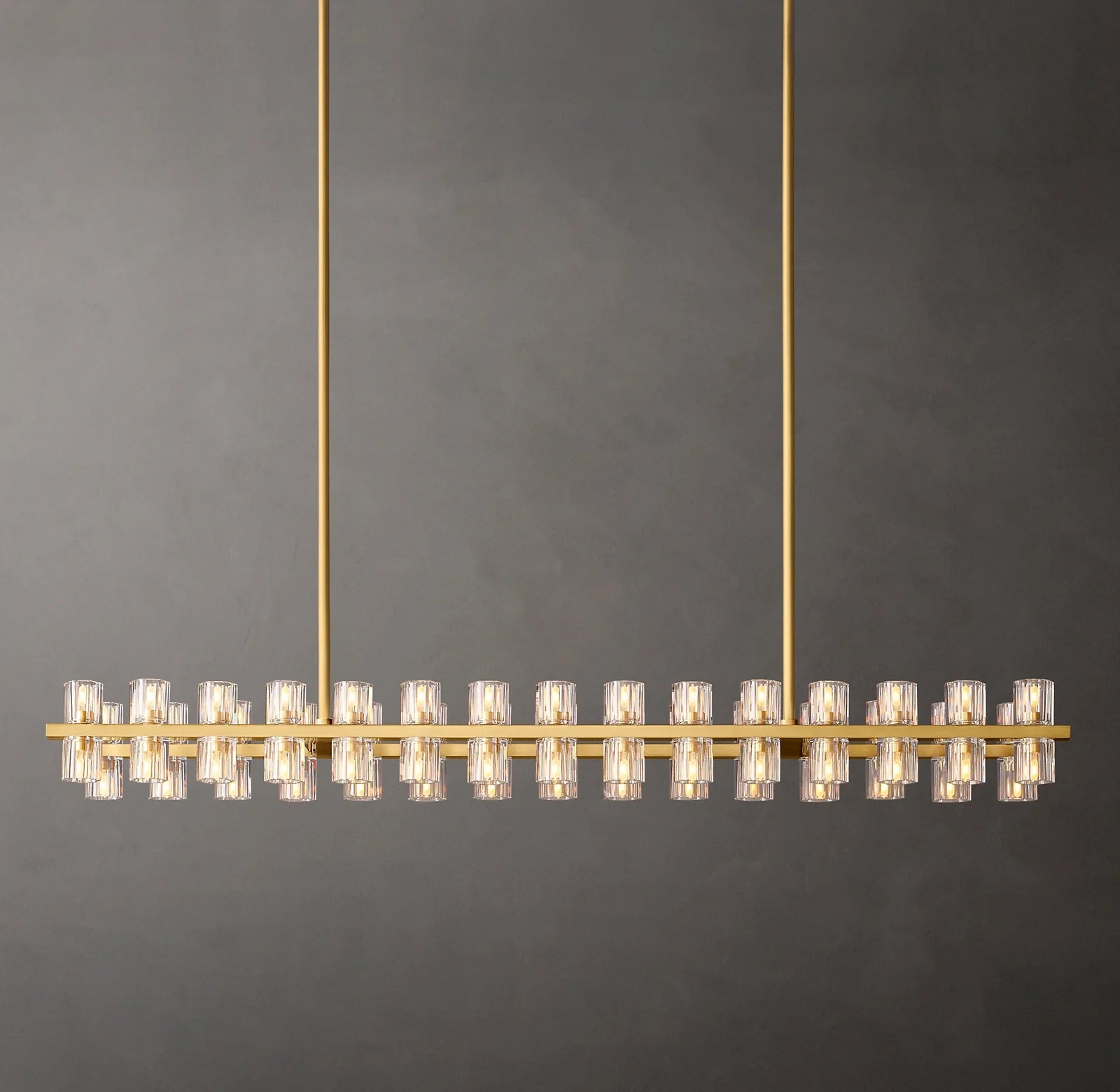 Hexagonal Crystal Linear Chandelier – Arcachon