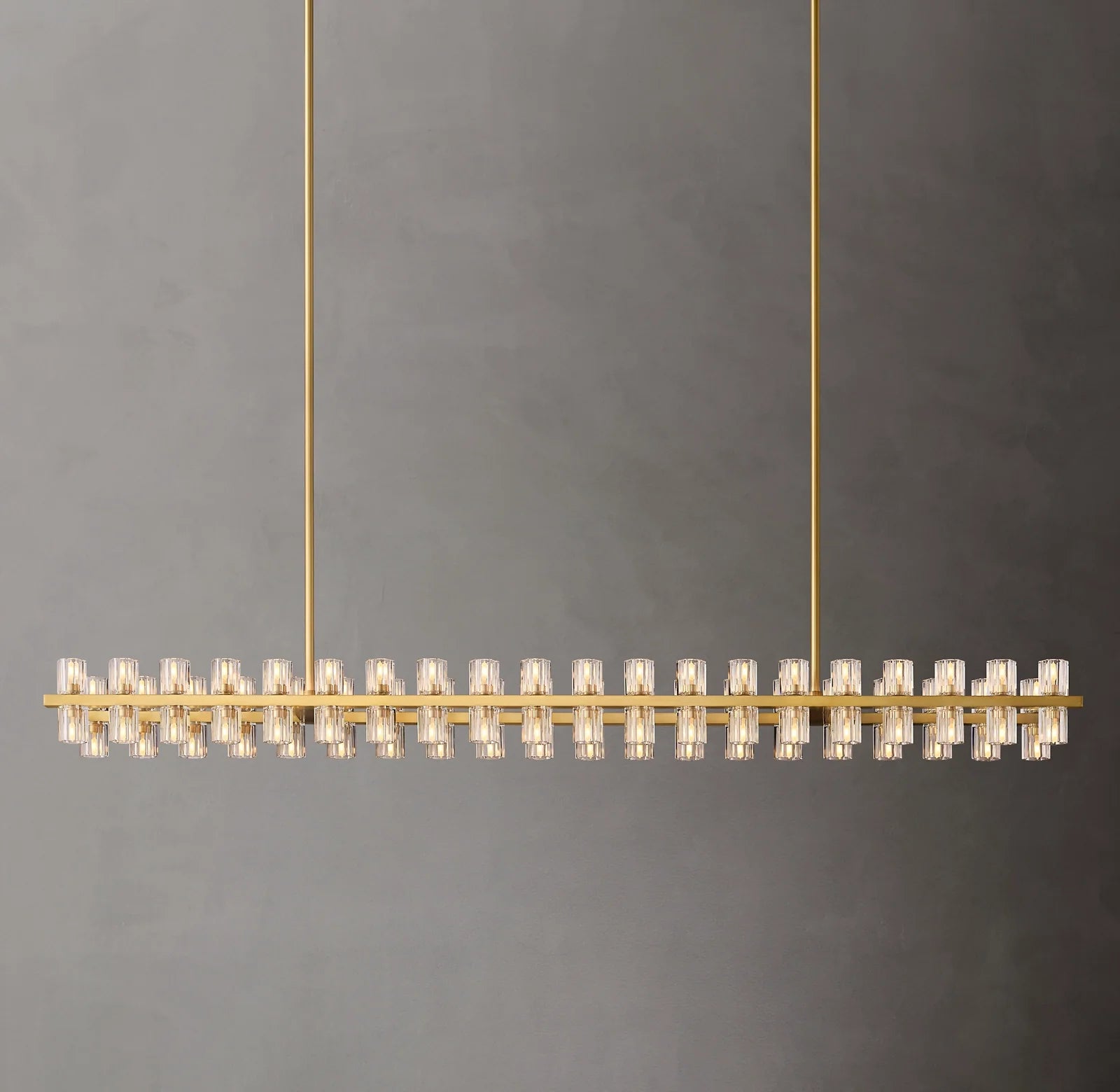 Hexagonal Crystal Linear Chandelier – Arcachon