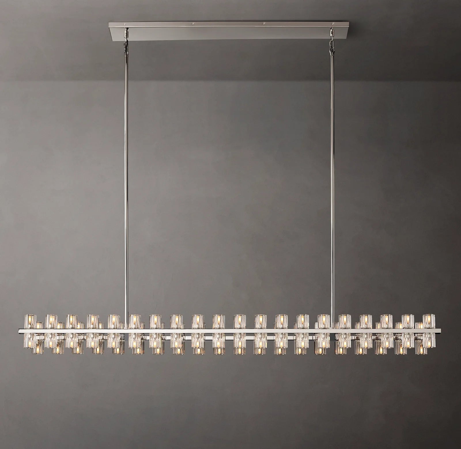 Hexagonal Crystal Linear Chandelier – Arcachon