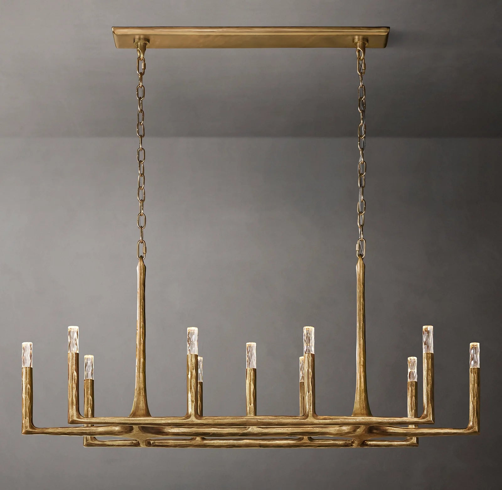 Forged Candlestick Linear Chandelier - Thaddeus