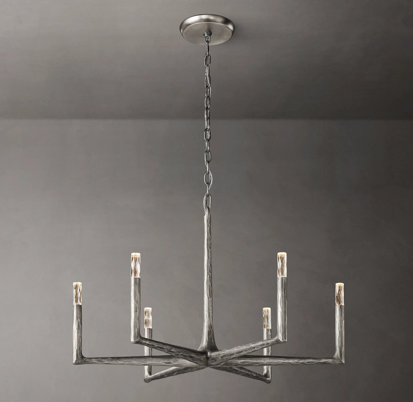 Forged Candlestick Chandelier - Thaddeus