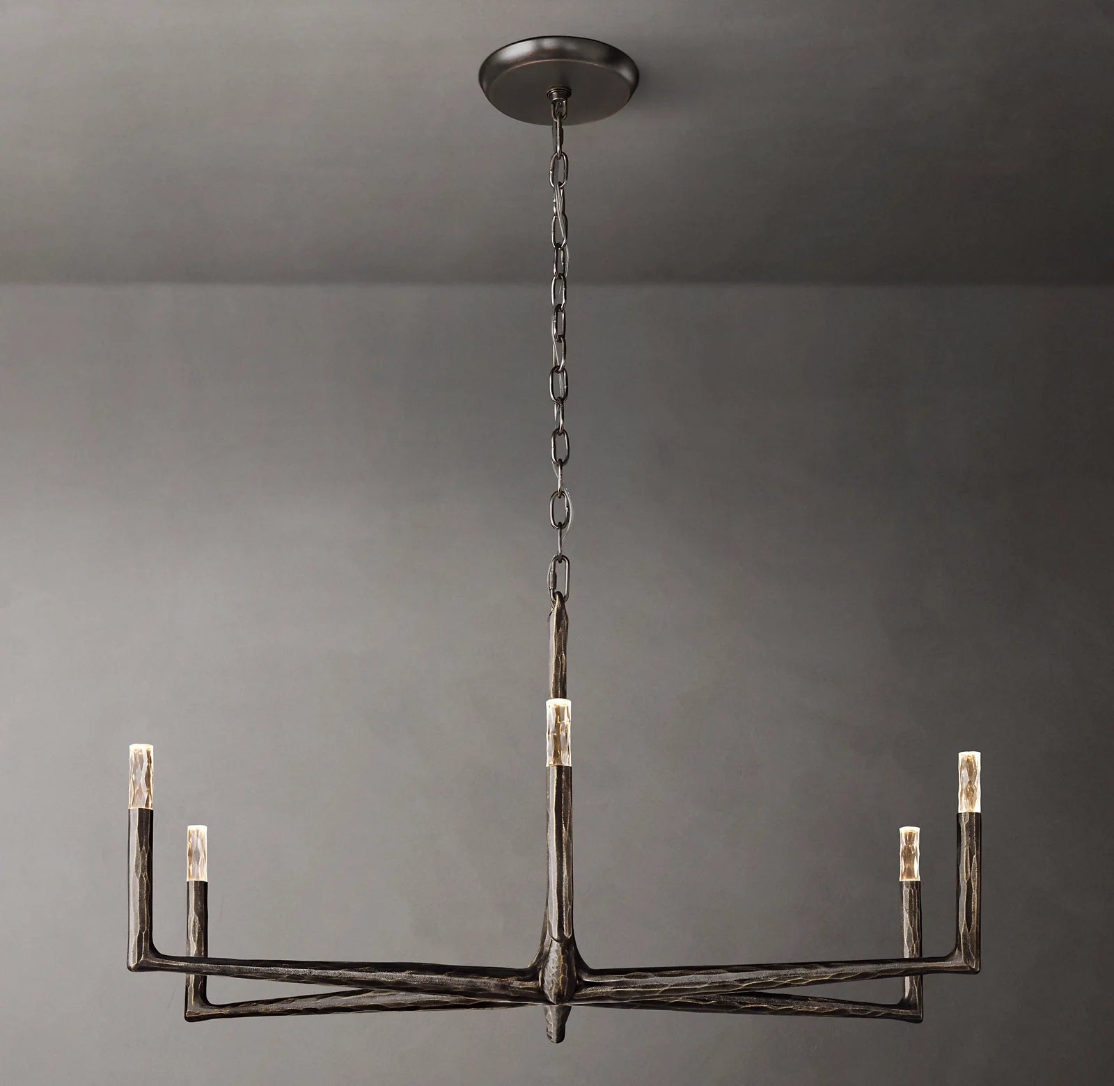 Forged Candlestick Chandelier - Thaddeus