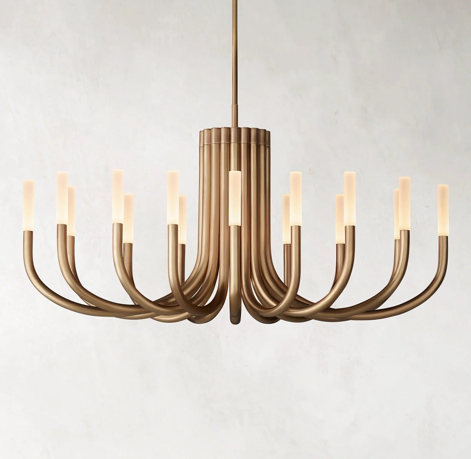 Candlestick Swoop Arm Chandelier - Rousseau