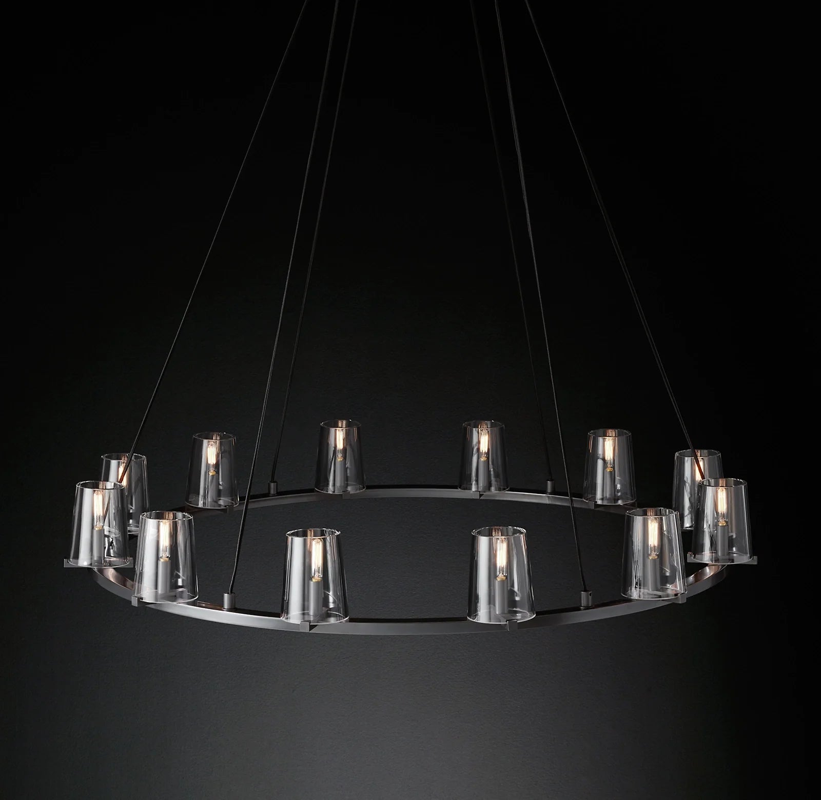 Hurricane Candle Ring Chandelier - Pauillac
