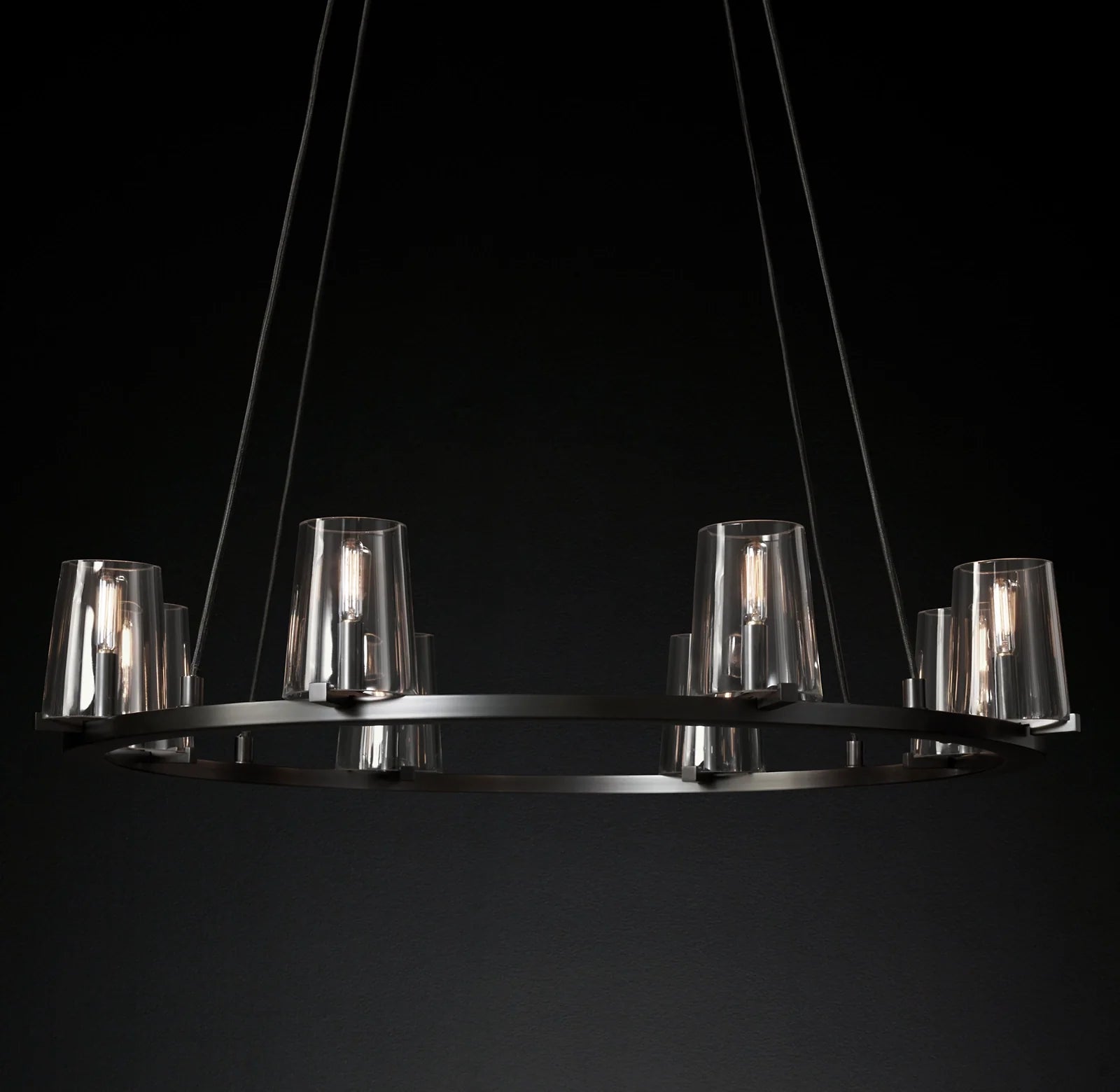Hurricane Candle Ring Chandelier - Pauillac