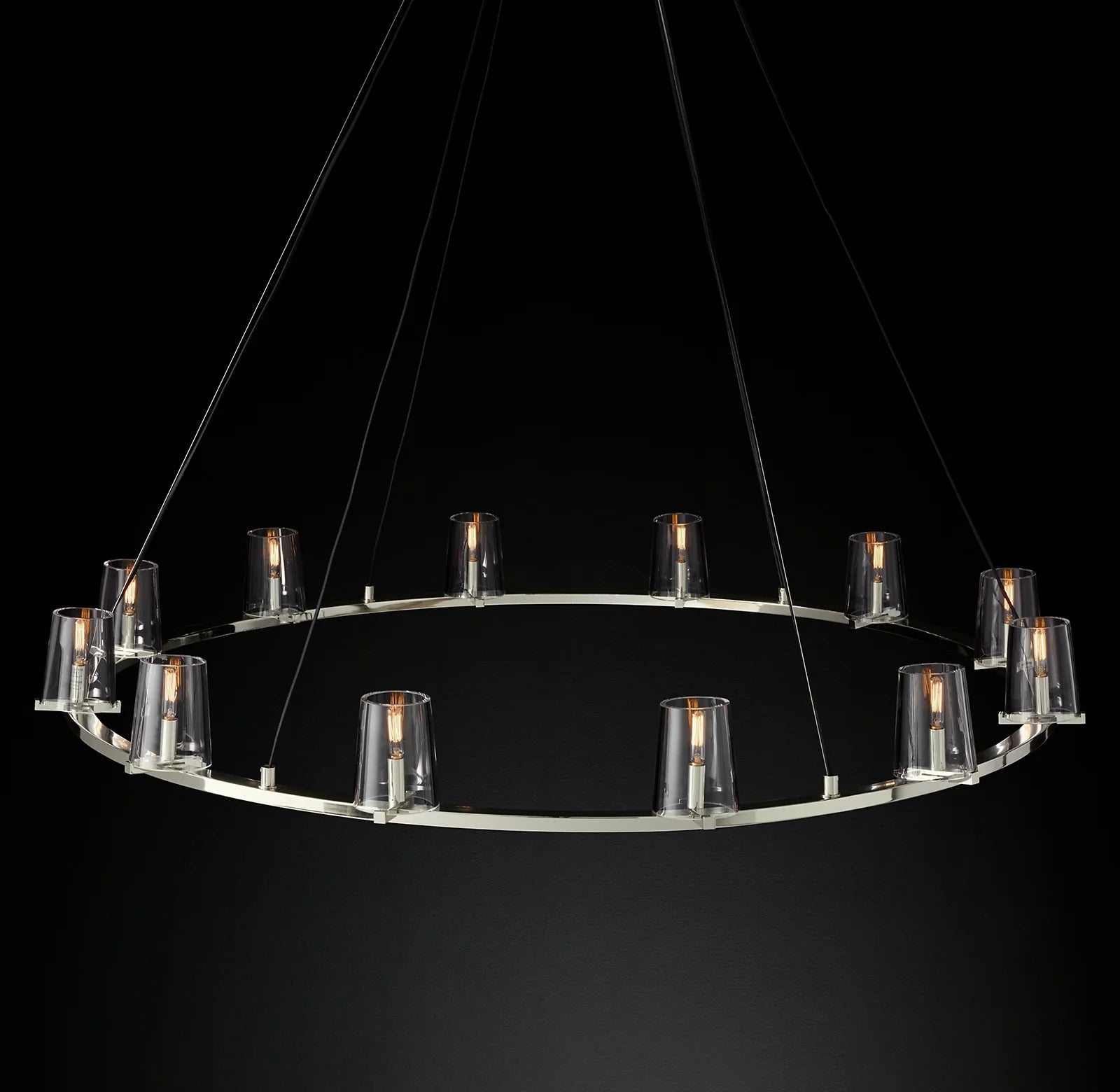 Hurricane Candle Ring Chandelier - Pauillac