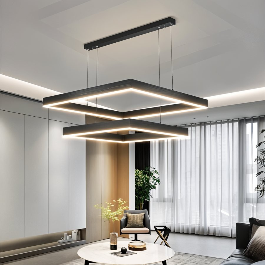 Vanna Chandelier A - Gold: L23.6"(60cm) + L31.5"(80cm) / 120W