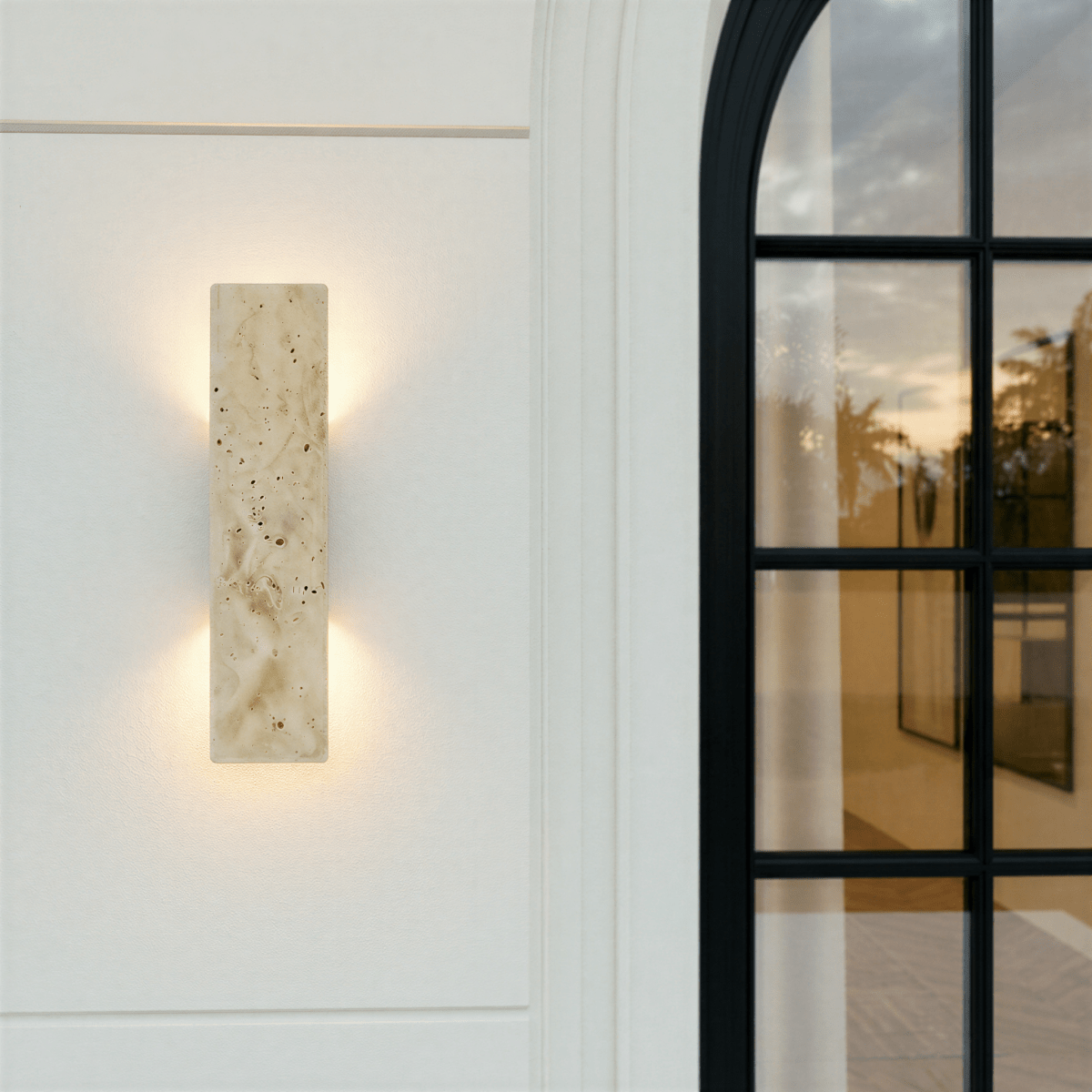 Veil Travertine Wall Lamp