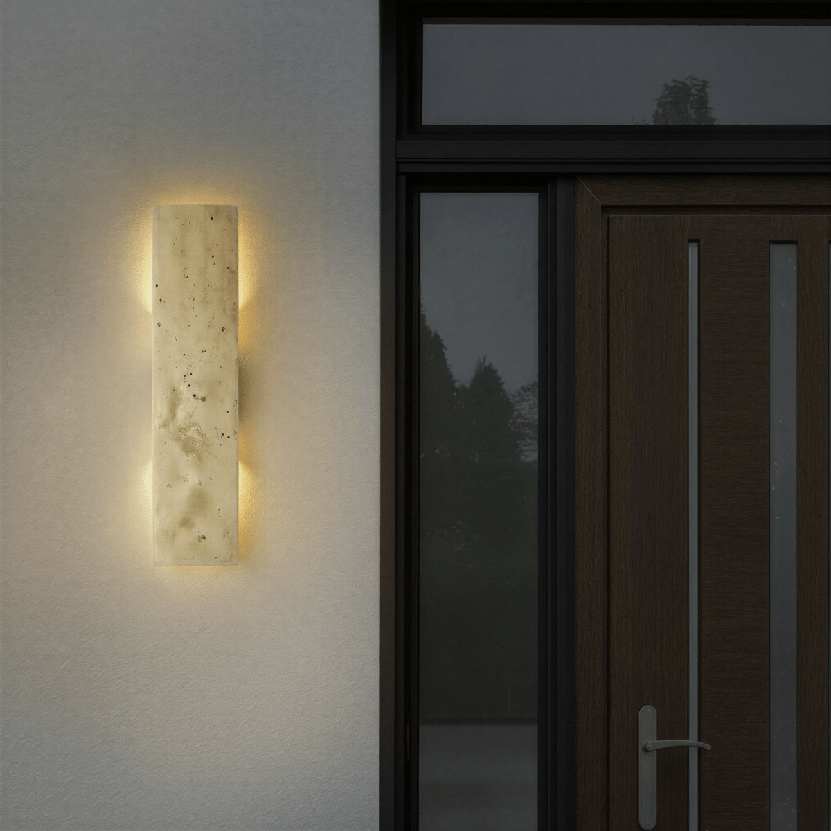 Veil Travertine Wall Lamp