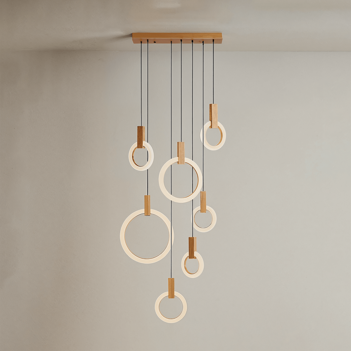 Zalaph Chandelier 5 Heads - Round: D15.7"(40cm) x H78.7"(200cm)