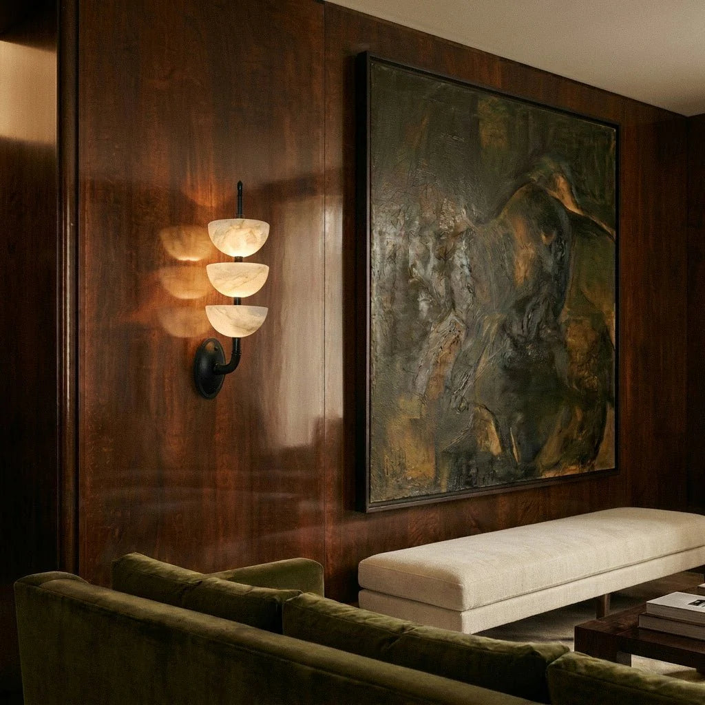 Aurelia Marble Tier Wall Lamp