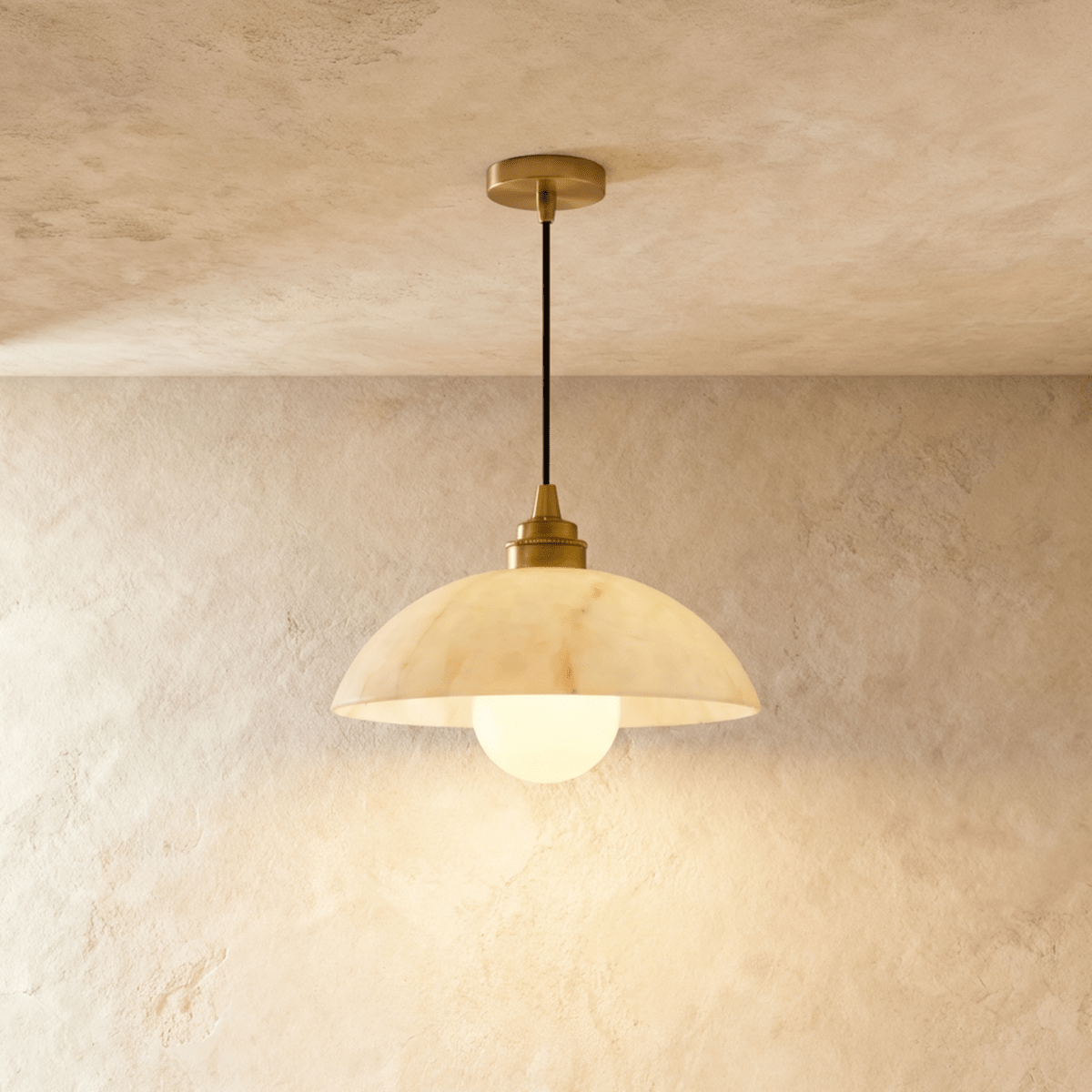 Cupola Alabaster Pendant Light D11.8"(30cm)