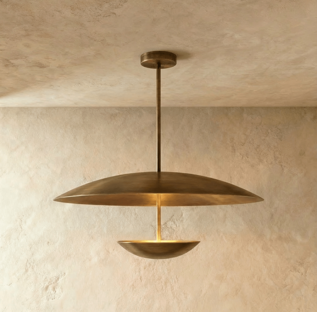Voryn Pendant Light D24"(61cm) x H20"(51cm) / 10W Vintage Brass