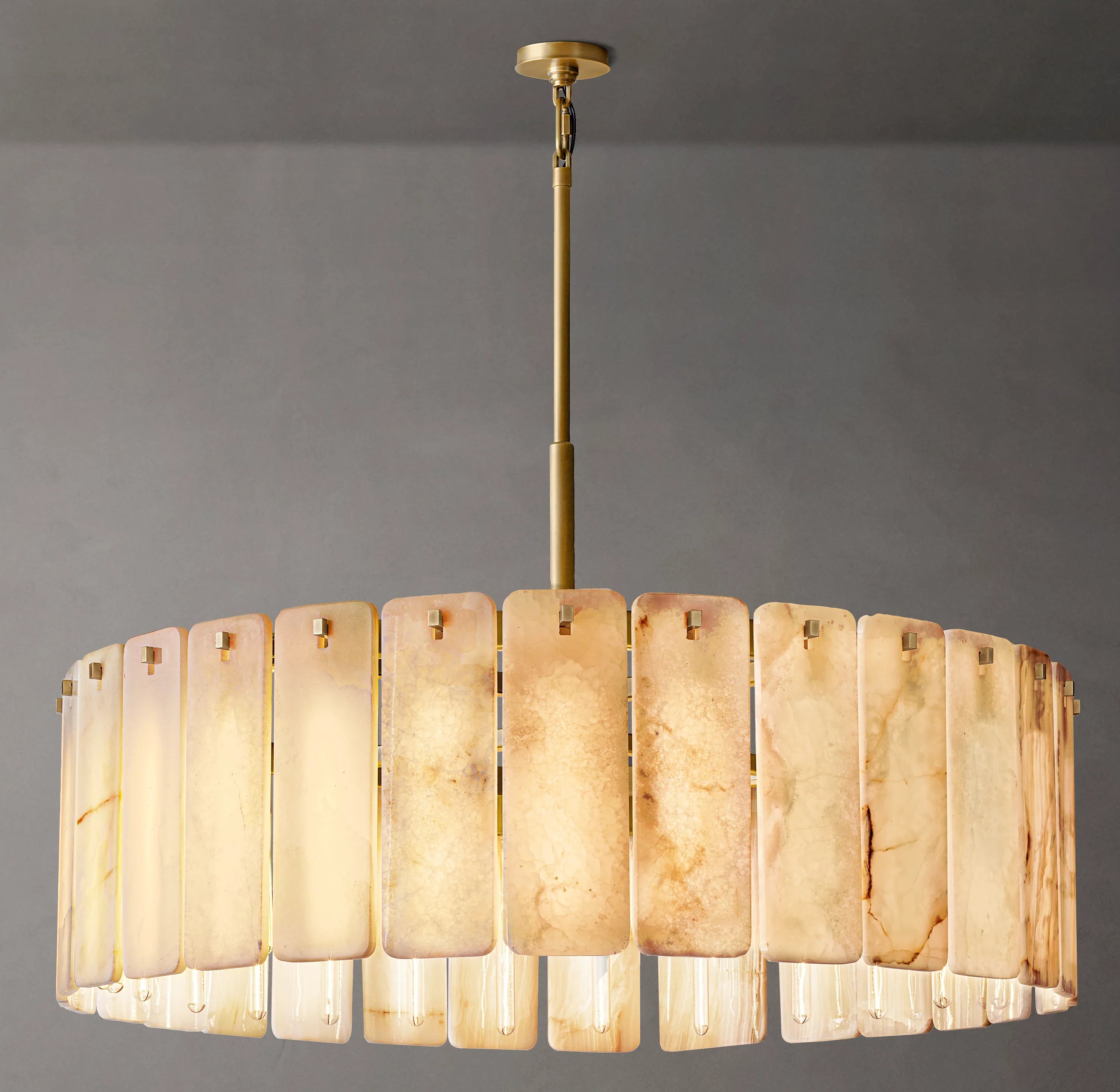 Alabaster Round Chandelier - Calamette