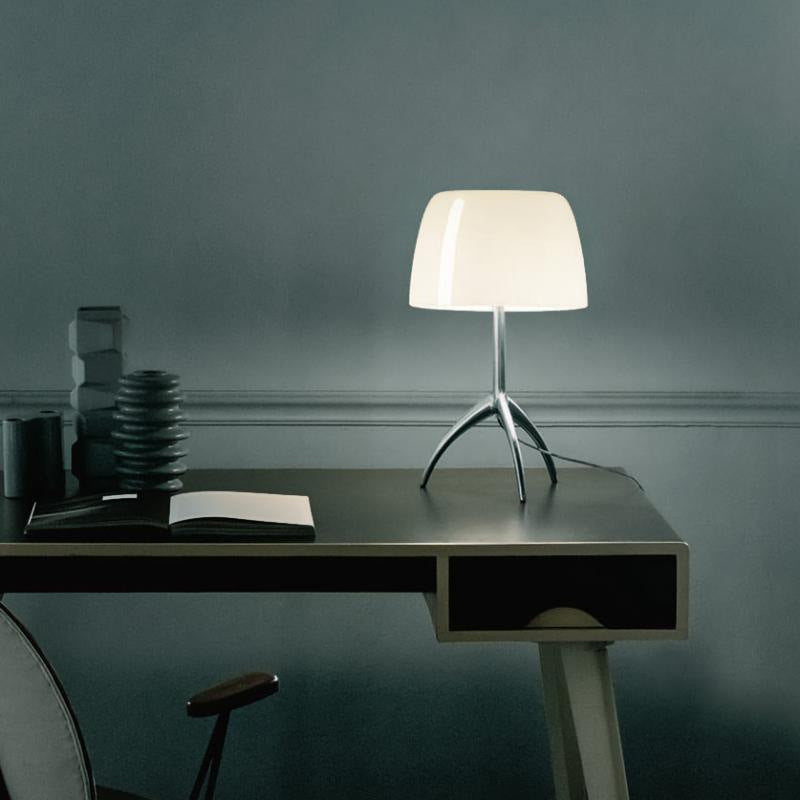 Sculptural Glass Table Lamp