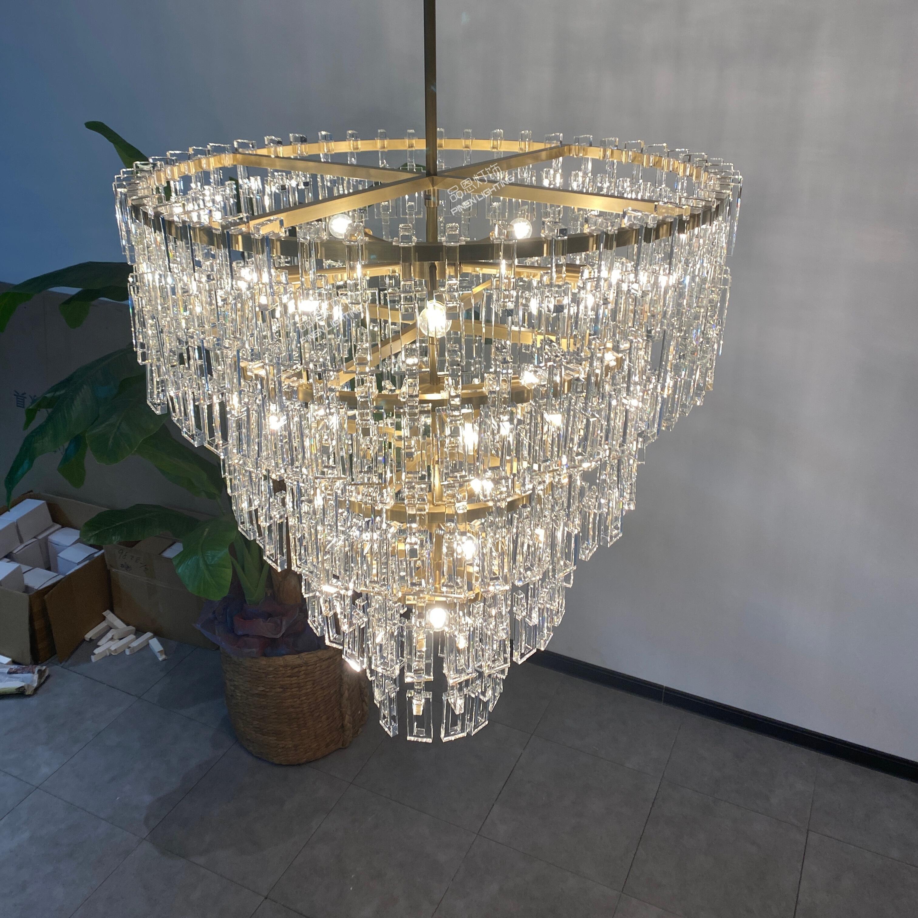 Chain Crystal Tiered Chandelier - Marignan