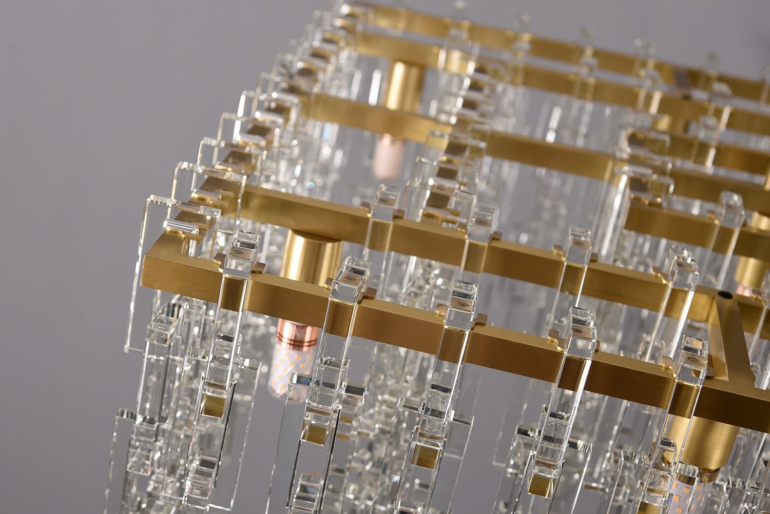 Chain Crystal Rectangular Chandelier - Marignan
