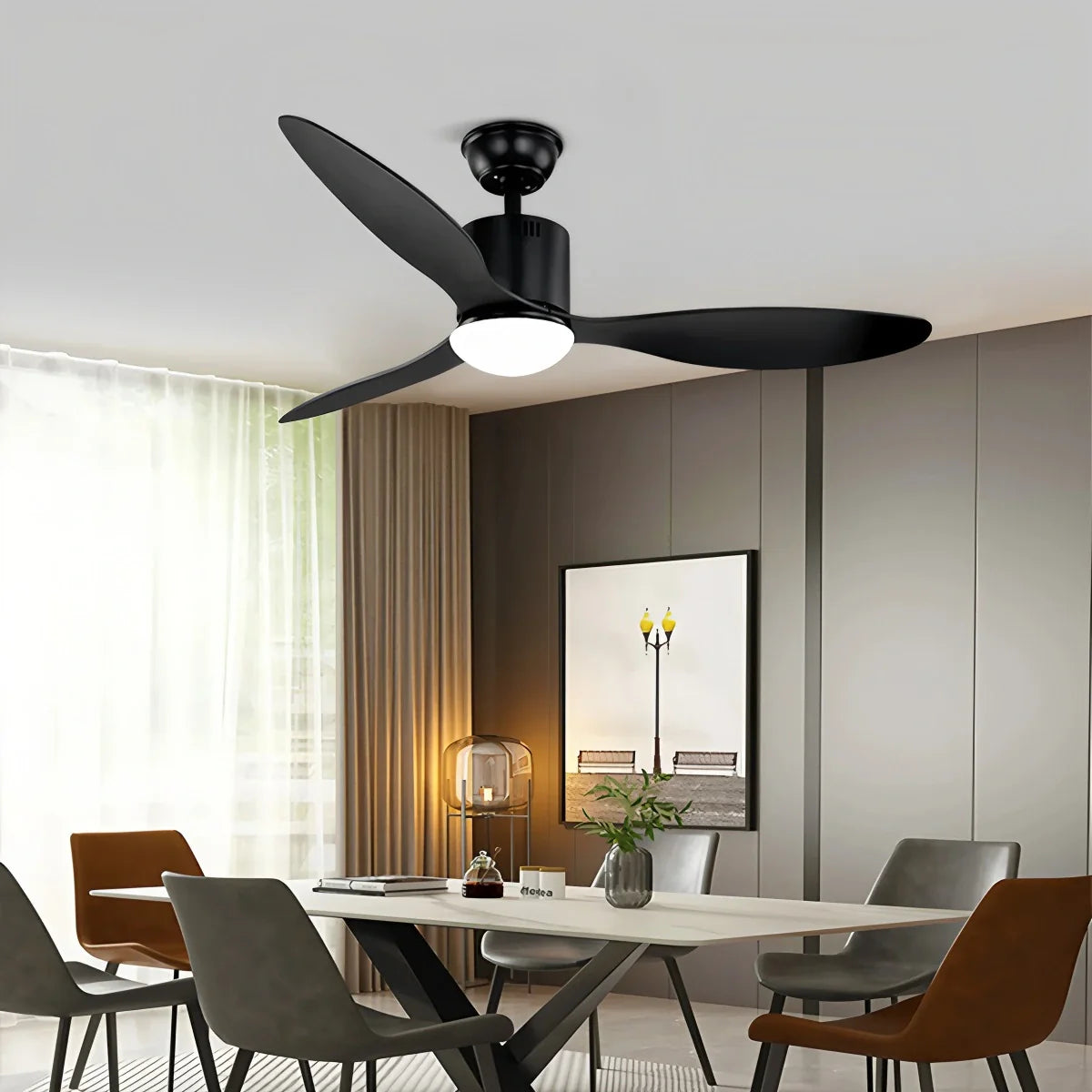 3 Blade Modern Ceiling Fan with Light