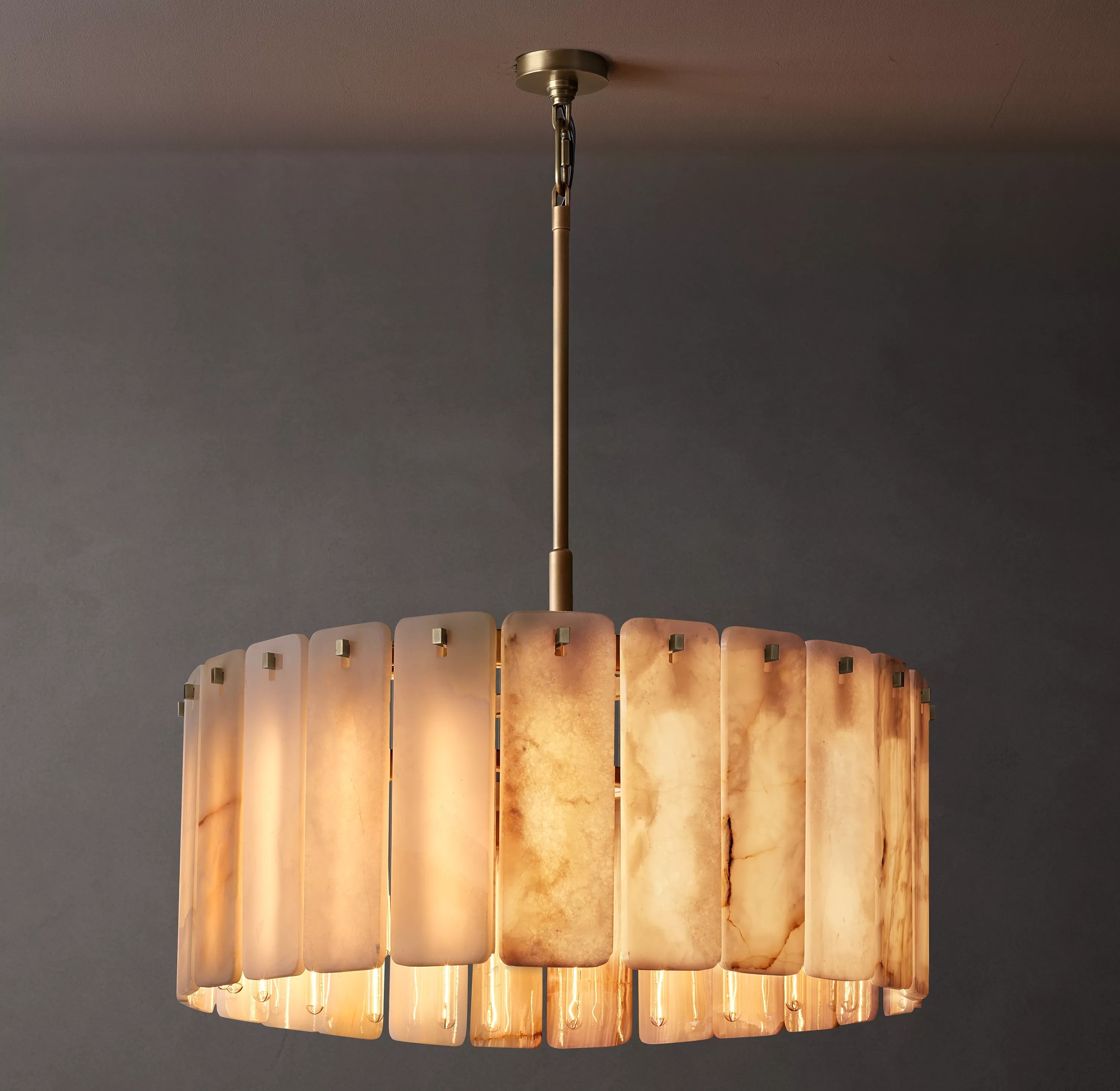 Alabaster Round Chandelier - Calamette