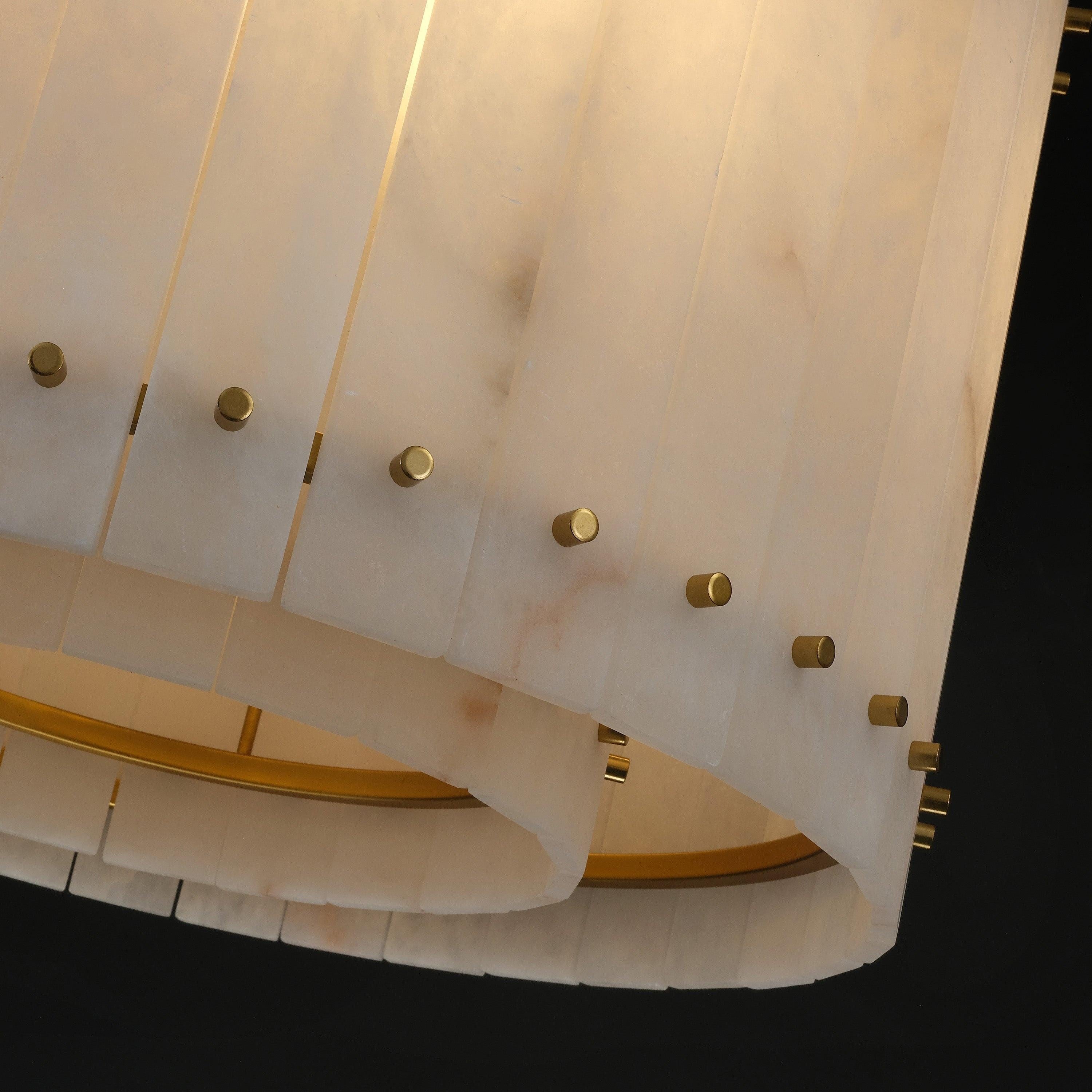 Alabaster Round Chandelier - San Marco