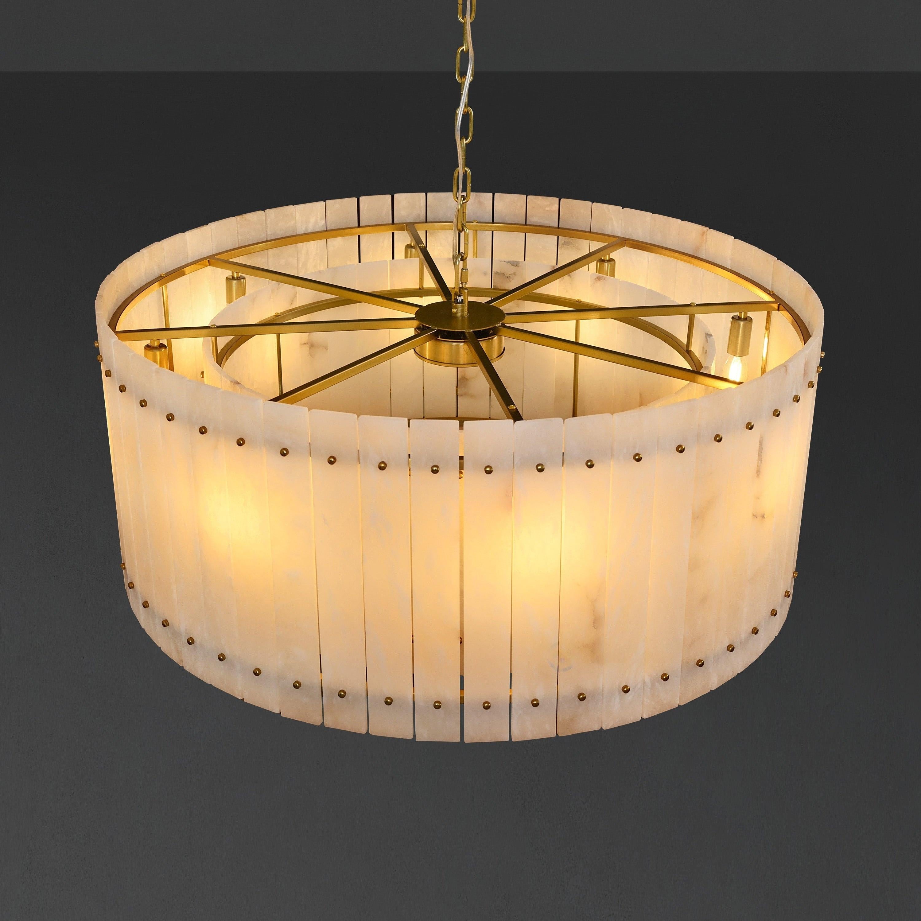 Alabaster Round Chandelier - San Marco