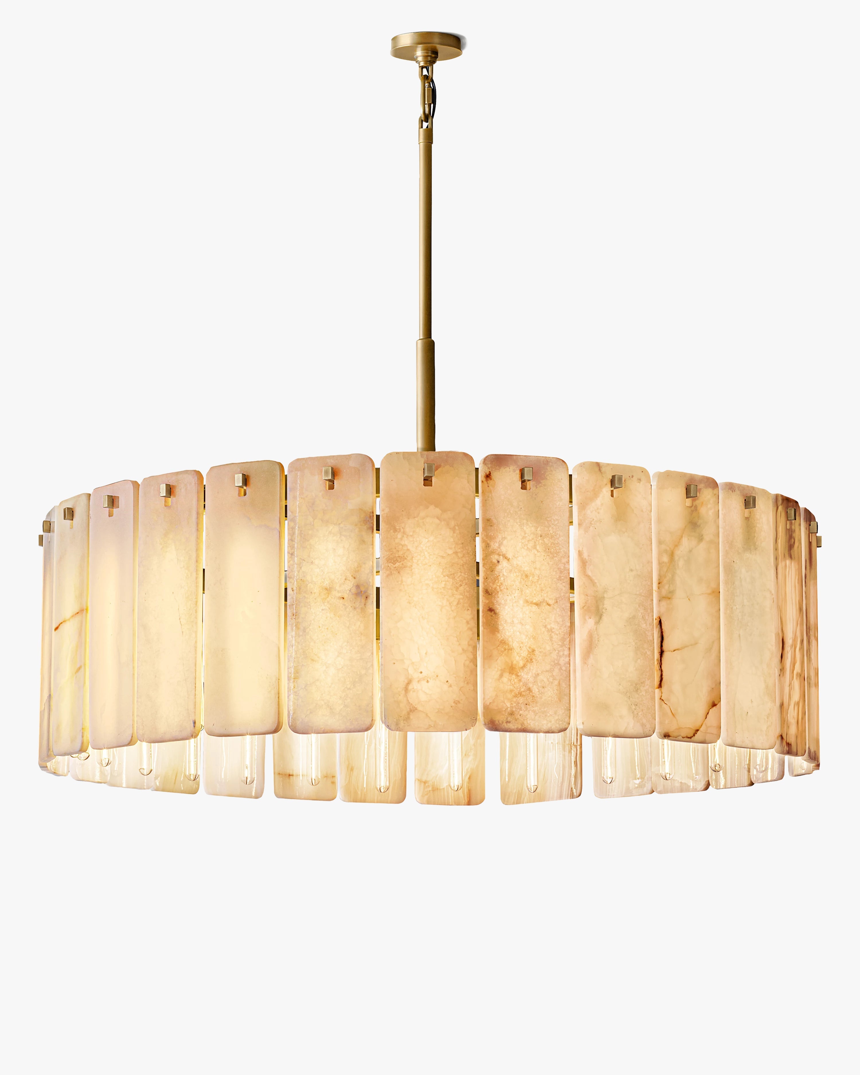 Alabaster Round Chandelier - Calamette