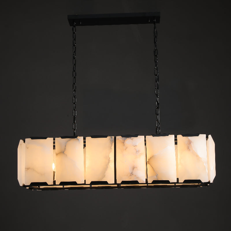 Alabaster Rectangular Chandelier – Harlow