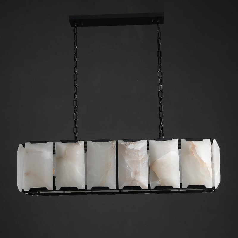Alabaster Rectangular Chandelier – Harlow