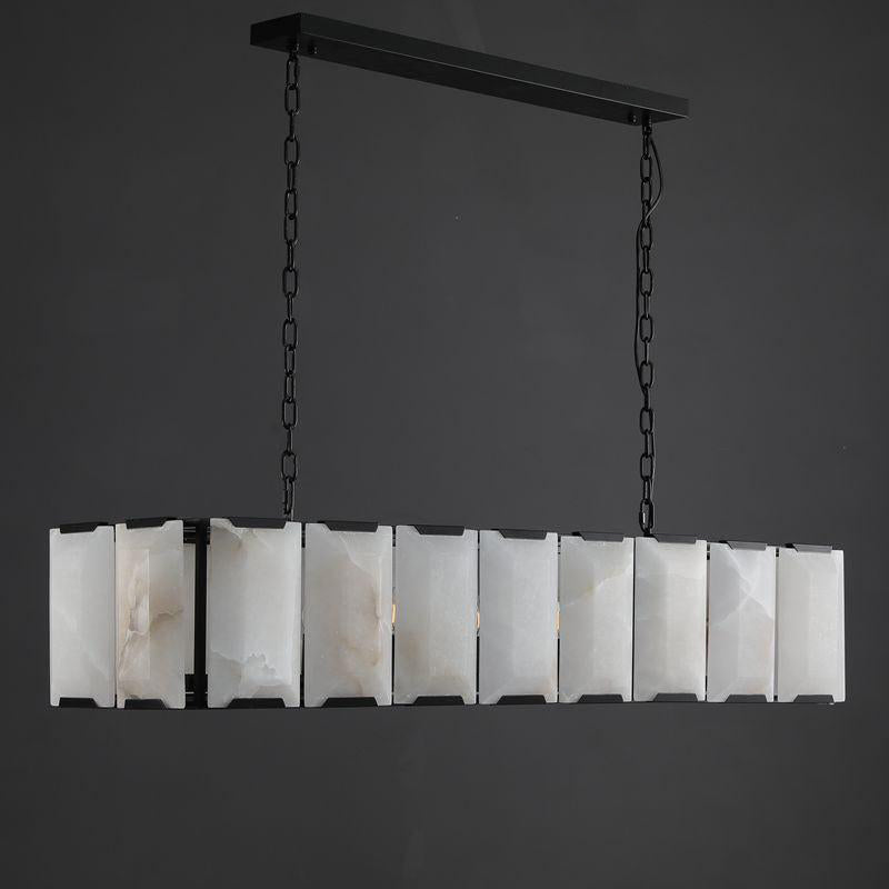 Alabaster Rectangular Chandelier – Harlow