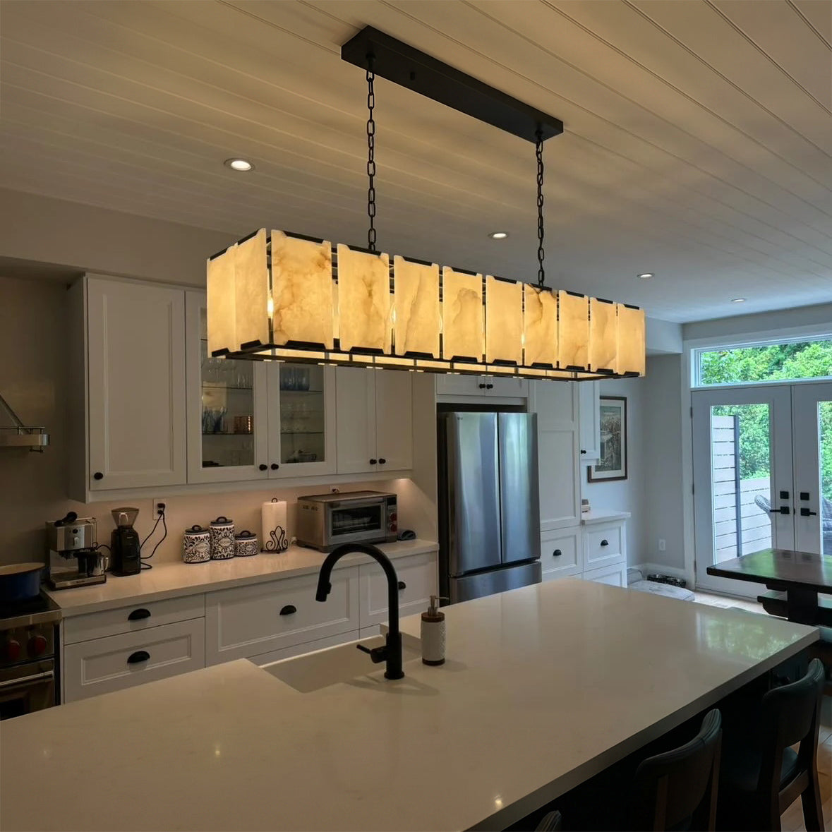 Alabaster Rectangular Chandelier – Harlow