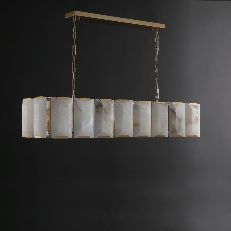 Alabaster Rectangular Chandelier – Harlow