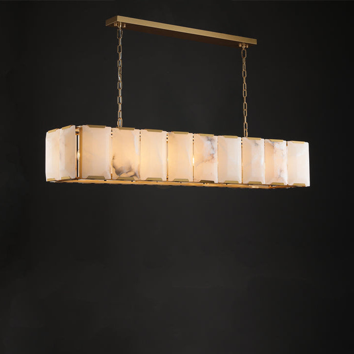 Alabaster Rectangular Chandelier – Harlow