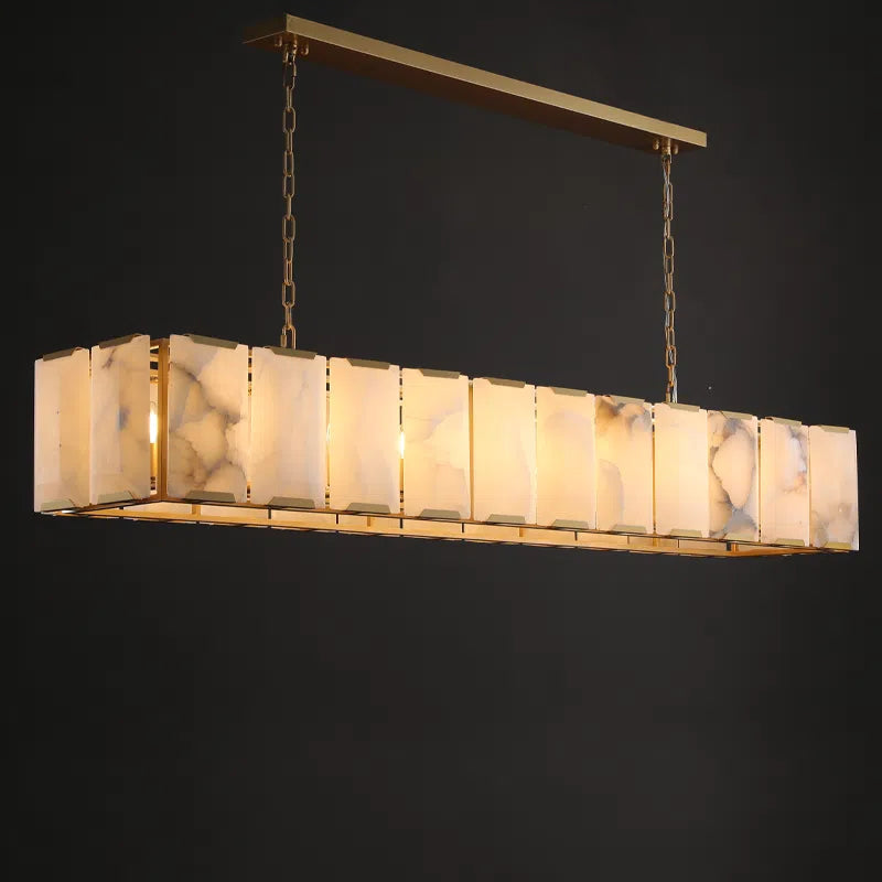 Alabaster Rectangular Chandelier – Harlow