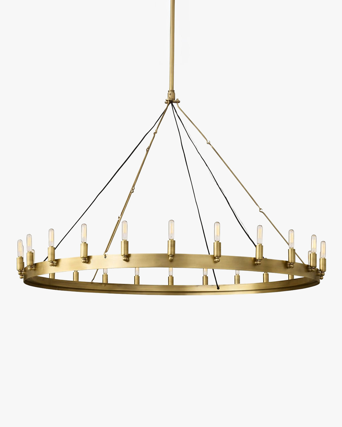 Vintage Filament Bent Tip Candle Round Chandelier - Camino