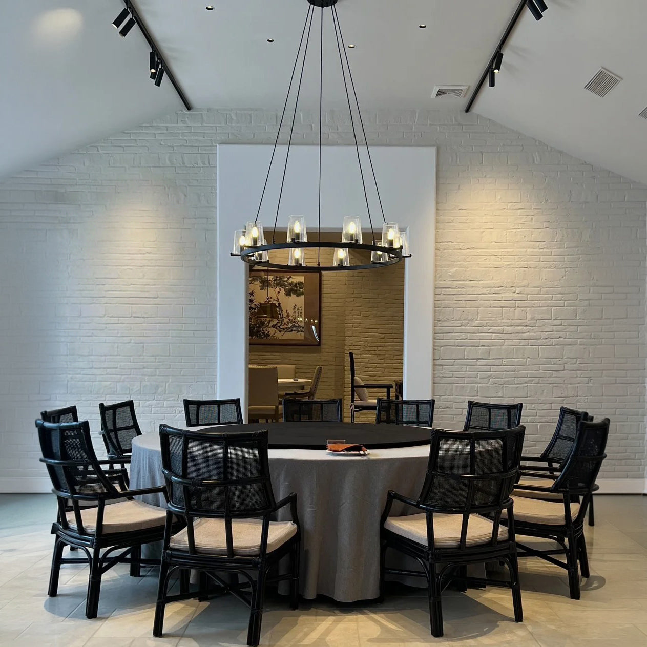Hurricane Candle Ring Chandelier - Pauillac