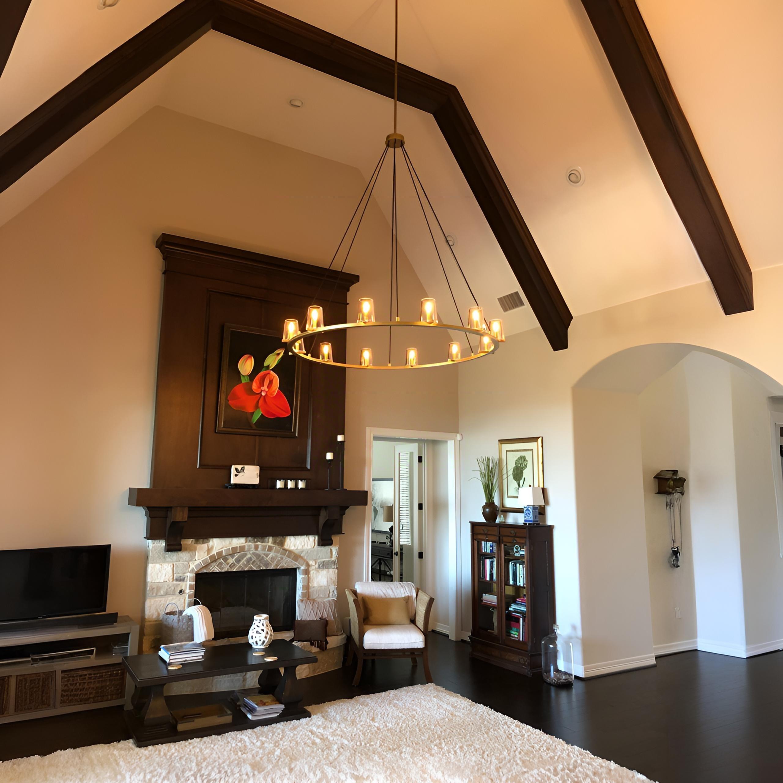 Hurricane Candle Ring Chandelier - Pauillac
