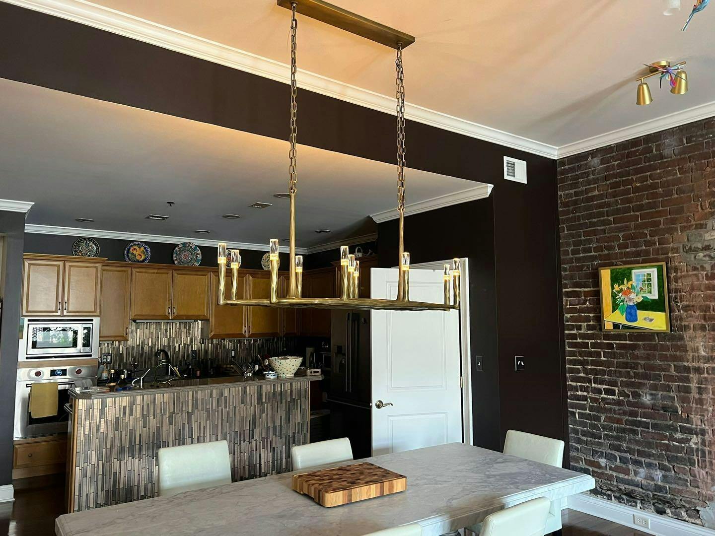 Forged Candlestick Linear Chandelier - Thaddeus