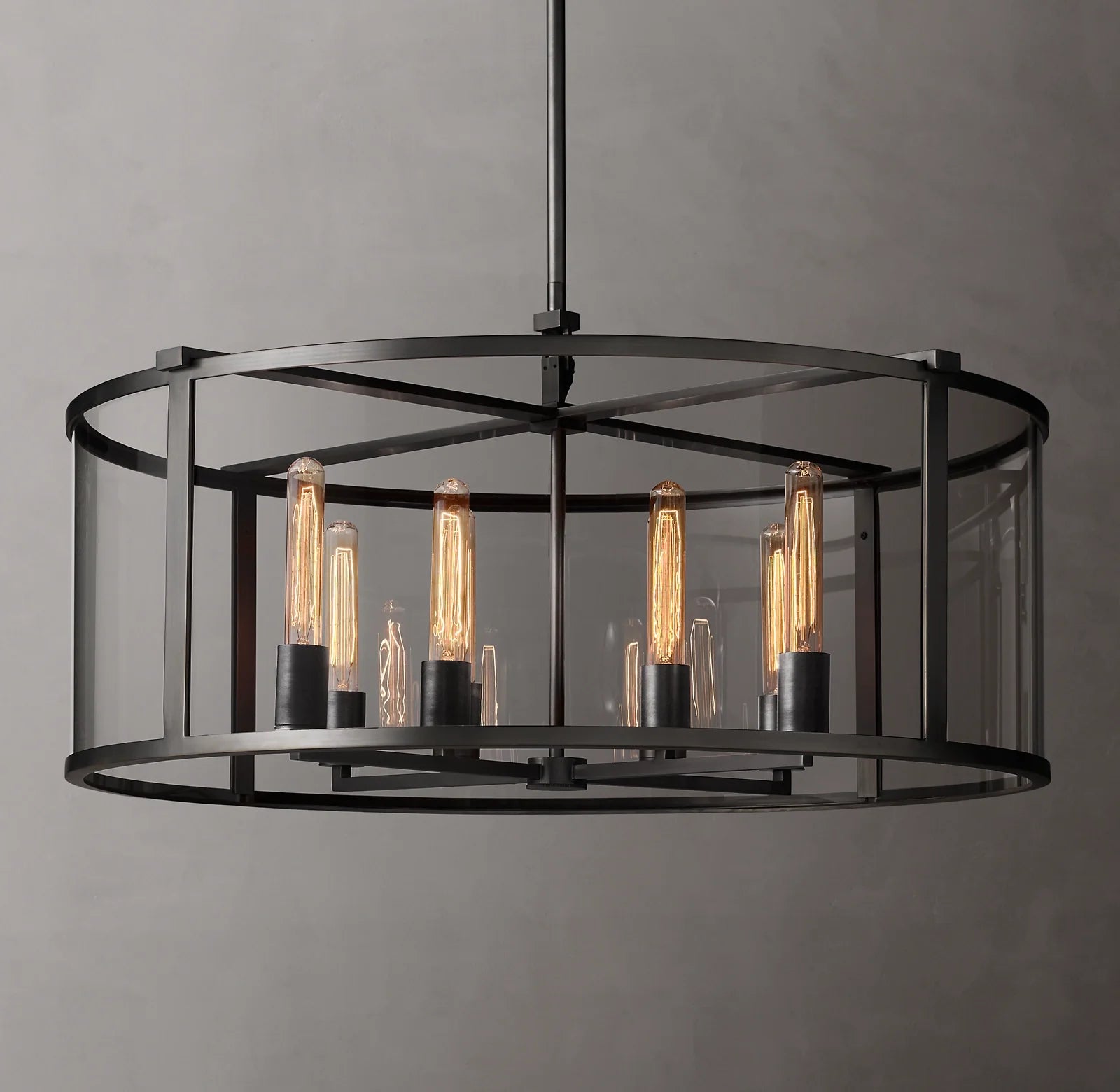 Glass Drum Chandelier - Beckman