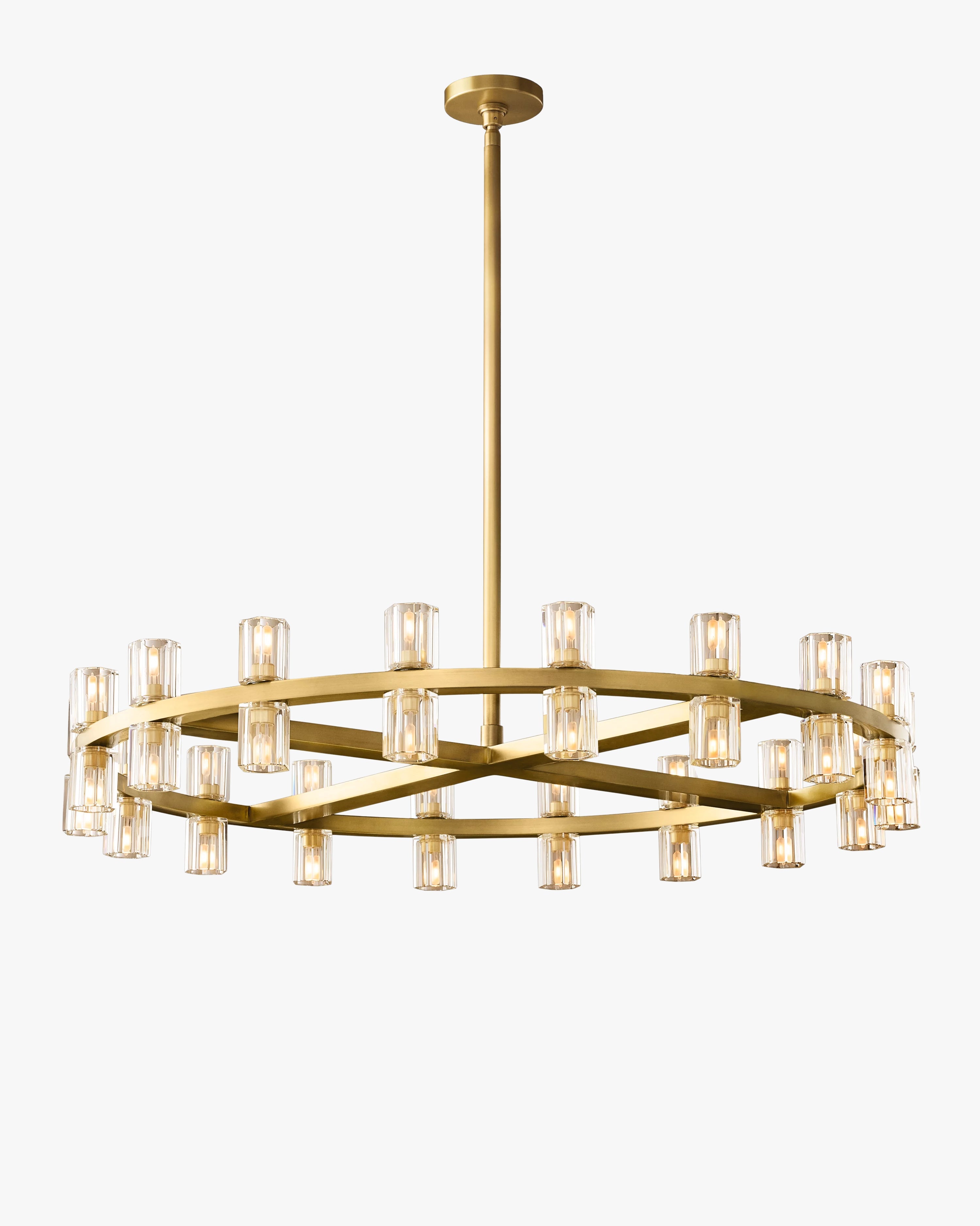 Hexagonal Crystal Round Chandelier – Arcachon