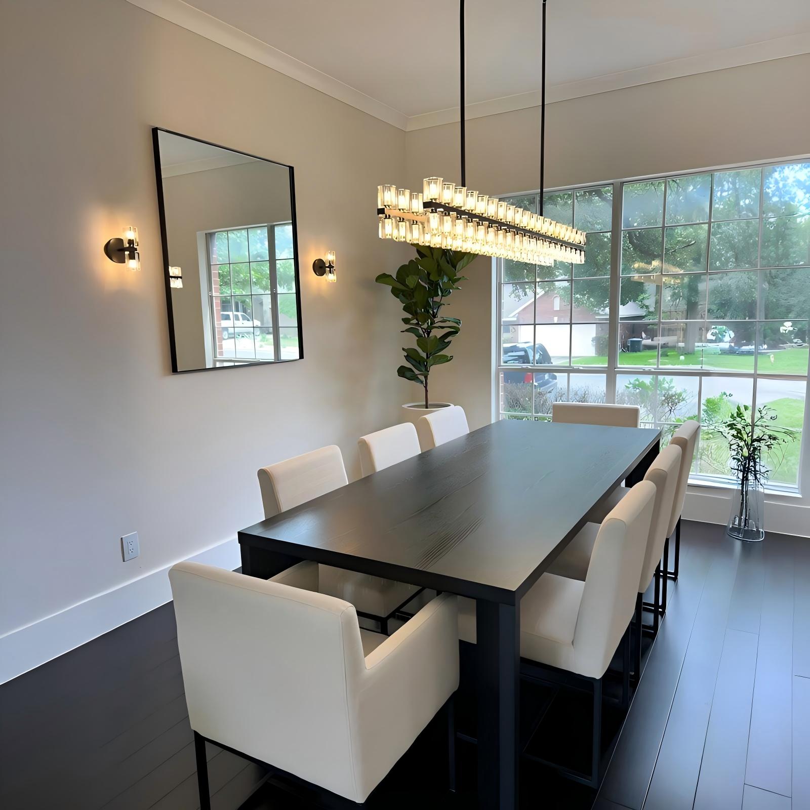 Hexagonal Crystal Linear Chandelier – Arcachon