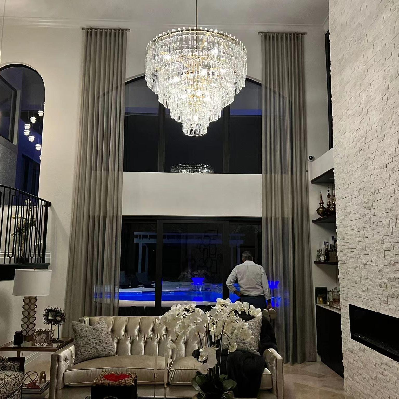 Chain Crystal Tiered Chandelier - Marignan