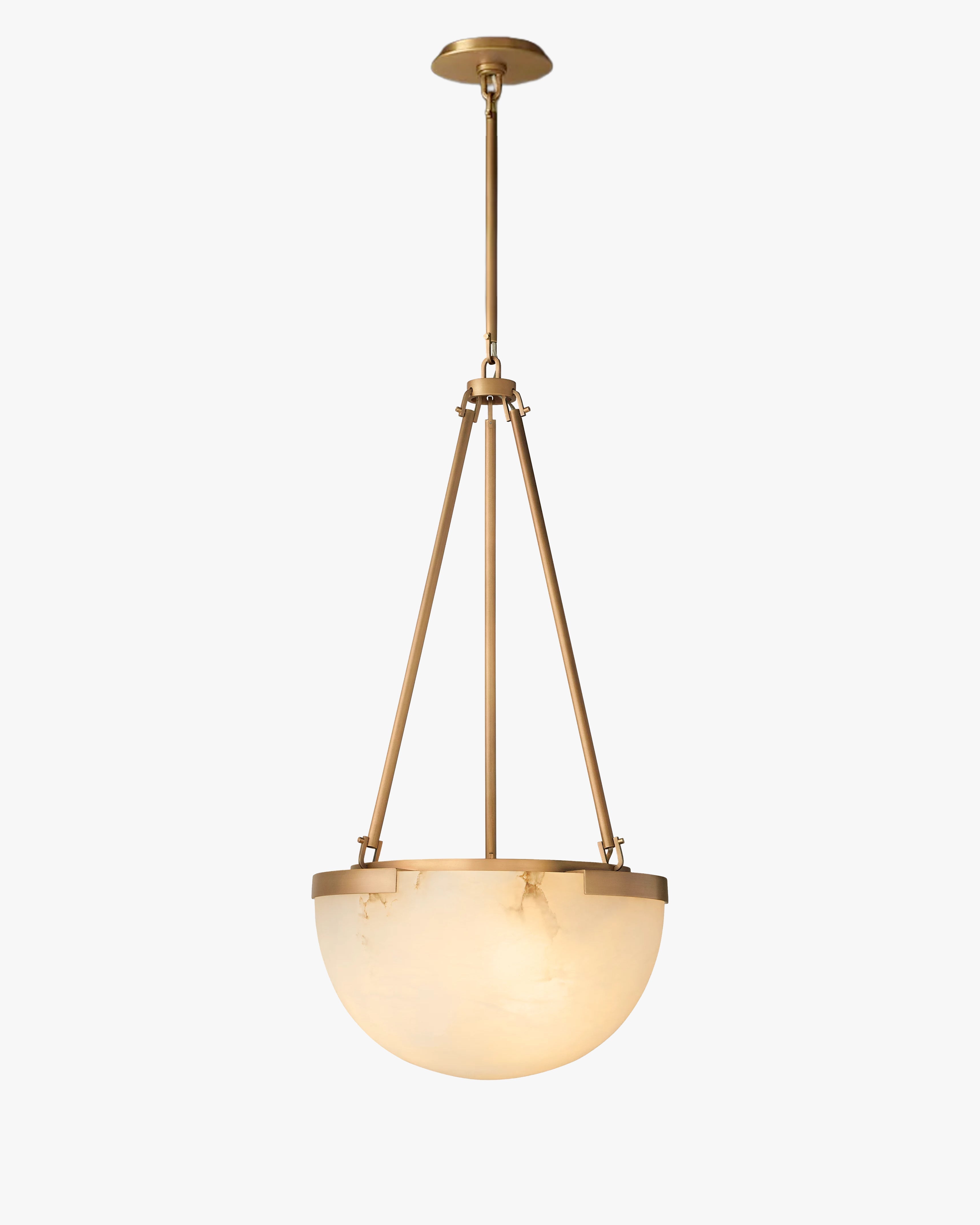 Semi-sphere Alabaster Pendant Light - Melange